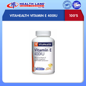 VITAHEALTH VITAMIN E 400IU 100'S